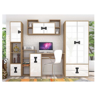 zestaw komplet Index B biurko regał szafa meblościanka ucznia dzieci