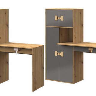 zestaw narożna meblościanka Index A z biurkiem dla dzieci ucznia