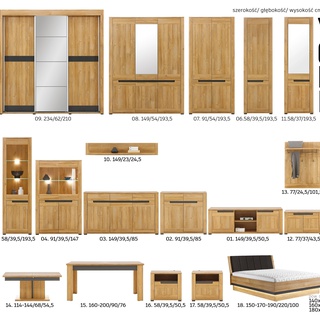 łóżko 140x200 z tapicerowanym zagłówkiem York 18/ 140 podnoszone