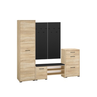 zestaw Caro H szafa siedzisko wieszak komoda do przedpokoju korytarza