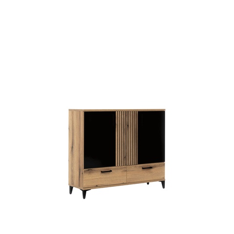 Komoda 124 ,5 z szufladami półkami ARIS 04 szafka nowoczesna loft