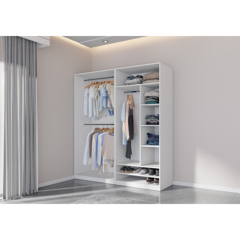 Kleiderschrank 190 Schrankset ohne Türen TRES A ein moderner modularer Kleiderschrank