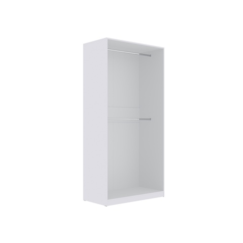 Kleiderschrank 100 cm ohne Türen TRES 01 Einbauschrank mit Kleiderstangen für Schlafzimmerschränke