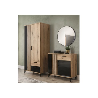 zestaw Aris 6 komoda szafa nowoczesna z nogami do pokoju korytarza