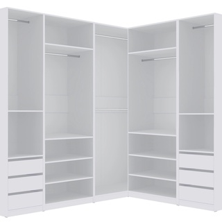 szafa 191 - 240 - 380 narożna zestaw Tres S modułowa garderoba duża