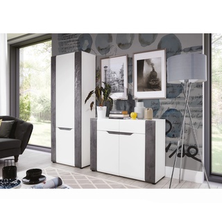 zestaw Brando 03 szafa wąska mała komoda do przedpokoju korytarza