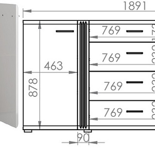 zestaw mebli pokojowych Adagio 2 komoda rtv witryna ława komplet