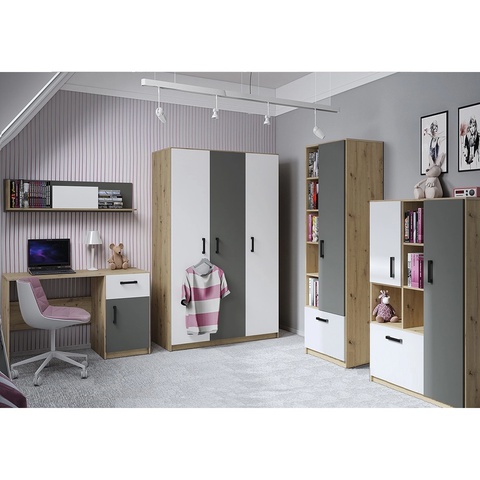 Zestaw komplet FINI 05 regał szafa biurko do pokoju młodzieżowego