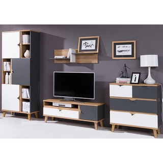 półka 100 wisząca na ścianę Memone 05 nad biurko komodę do pokoju