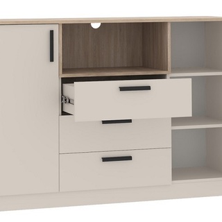 zestaw komoda szafa narożna regał Grant 38 rogowa garderoba duża