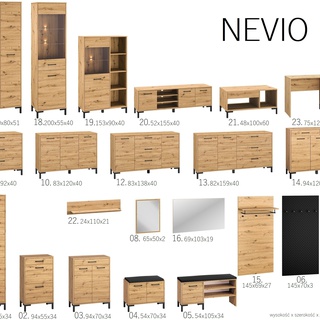 ława 100 z szufladą na nóżkach Nevio 21 stolik kawowy nowoczesny
