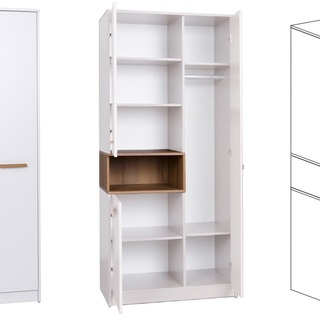 szafa 88 wysoka ubraniowa Grant 01/18N z nadstawką dwudrzwiowa