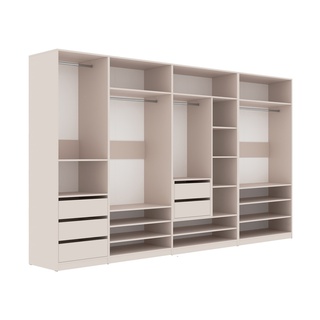 szafa 310 korpus Tres Z otwarta garderoba półki szuflady drążki kaszmir