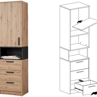 zestaw duży mebli Grant 42 narożna szafa bieliźniarka do sypialni pokoju