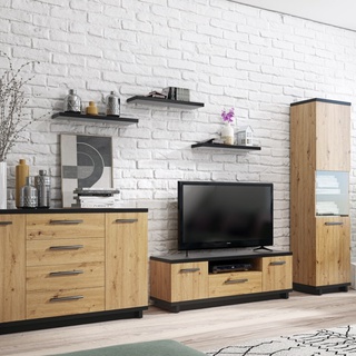 komoda 135 szuflady półki Ines 01 szafka duża szeroka do pokoju sypialni