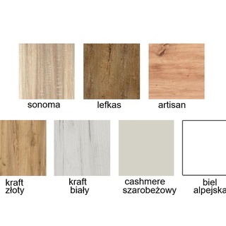 szafa 180 wysoka Maciej II biała cashmere sonoma artisan lefkas kraft