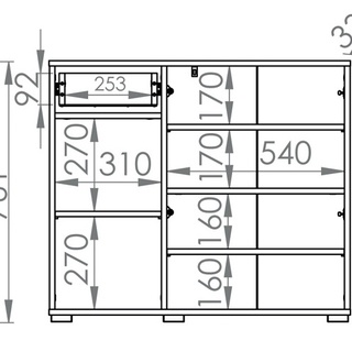 zestaw mebli komplet Caro D garderoba do korytarza przedpokoju