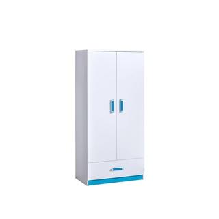 szafa 90 z szufladą dwudrzwiowa Trafiko 01 młodzieżowa dziecięca biała