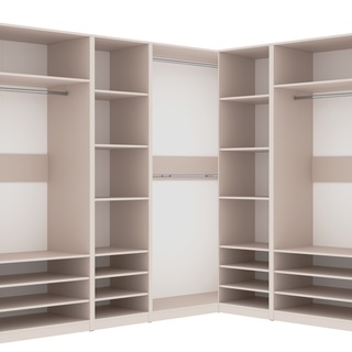 szafa 360 duża otwarta Tres x narożna prosta garderoba korpus