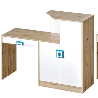 zestaw meblościanka dla dzieci Nico 1 szafa regał biurko młodzieżowe