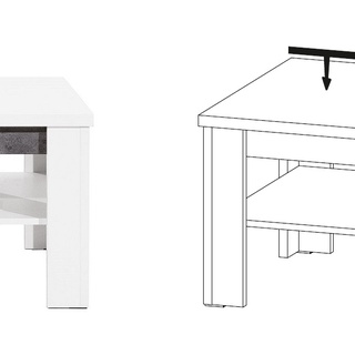 ława 102 kawowa Brando 09 stolik kawowy z półką do pokoju biura