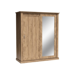 szafa 185 przesuwna z lustrem Antica 183 półki szuflady drążek do sypialni