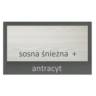 zestaw nowoczesna garderoba Hyga 1a siedzisko wieszak lustro szafa