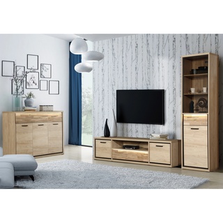 komoda 135 trzydrzwiowa z szufladami Mediolan 07 szafka pojemna