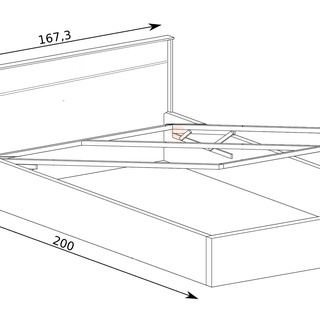 zestaw duży Mediolan 6 łóżko komoda szafa przesuwna do sypialni