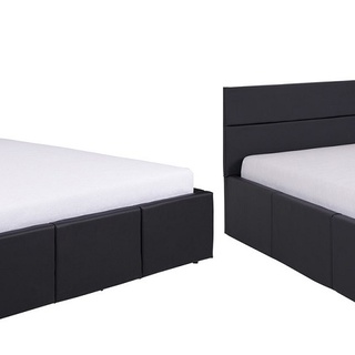 zestaw nowoczesny Calabrini 20 łóżko tapicerowane komoda szafa