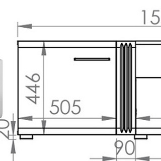 zestaw nowoczesny elegancki Adagio 7 komoda rtv witryna do salonu