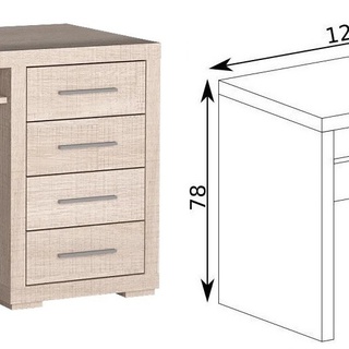 biurko 120 z szufladami Vegas 28 do nauki pracy do pokoju biura