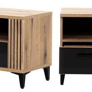 zestaw sypialnia nowoczesna Aris 5 łóżko szafa komoda foft czarna