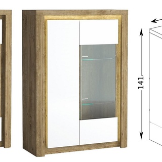 zestaw meblościanka nowoczesna Livinio C komoda witryna szafa