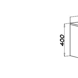 szafa 181 - 190 - 320 wysoka narożna Tres BN duża bez drzwi garderoba