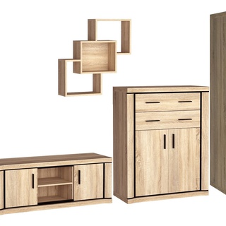 półka 77 wiszący regał Dallas 30 sonoma truflowy do pokoju sypialni