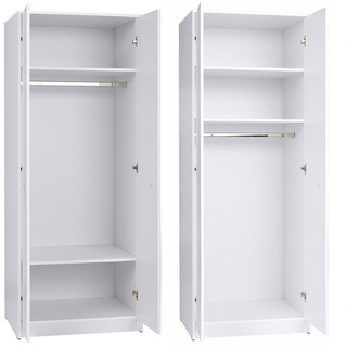 szafa 75 wysoka 235 ubraniowa Grant 13/19N dwudrzwiowa biała