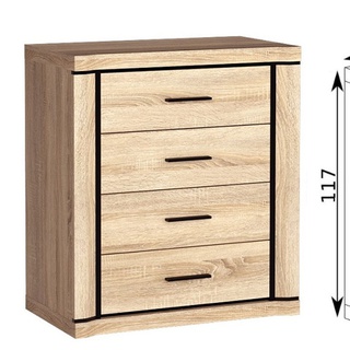 komoda 80 ,5 z szufladami mała Dallas 04 szafka do pokoju sypialni