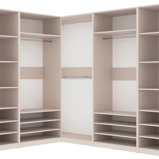 szafa 360 duża otwarta Tres x narożna prosta garderoba korpus