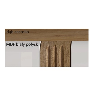 zestaw meblościanka telewizyjna Adagio 3 witryna rtv ława biała połysk