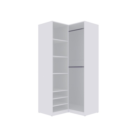 Kleiderschrank 101 cm ohne Türen Eckschrank TRES N modularer Hochschrank