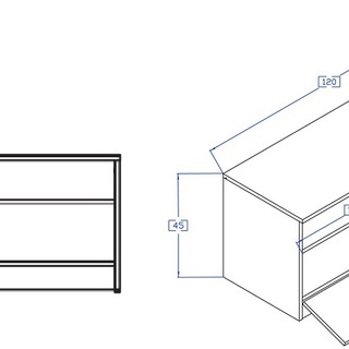 zestaw mebli pokojowych Nero 1 komoda rtv szafka regał w połysku