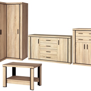 ława 120 kawowa Dallas 15 duża z półką stolik do pokoju salonu biura