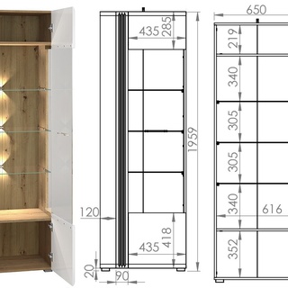 zestaw mebli pokojowych Adagio 2 komoda rtv witryna ława komplet