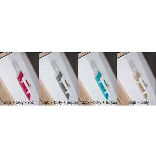 zestaw mebli Nico 2 biurko komoda szafa regał do pokoju ucznia dzieci