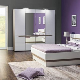 łóżko 140x200 sypialniane małe Lionel 12 / 140 bez stelaża białe