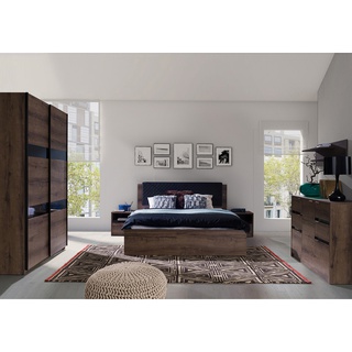 zestaw sypialnia Denver 7 szafa przesuwna łóżko podnoszone komoda