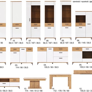 witryna 72 ,5 duża Snobi 07 słupek przeszklony regał zamknięty szybą