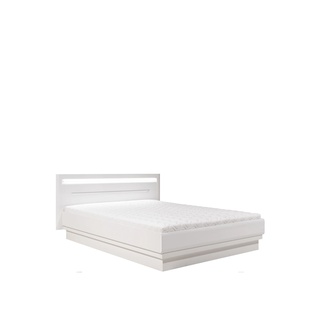 łóżko 140x200 podwójne Irma 16 małe 140 z zagłówkiem białe do sypialni