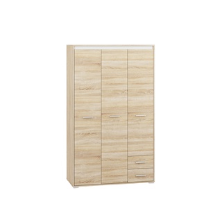 szafa 120 z półkami szufladami drążkiem Avo 01 garderoba trzydrzwiowa